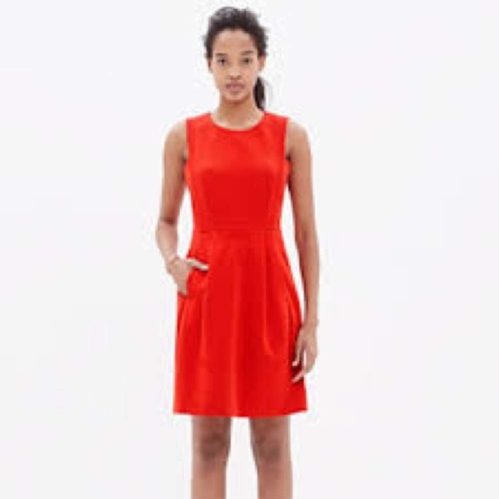NWT Madewell Abroad Dress Red sz 2